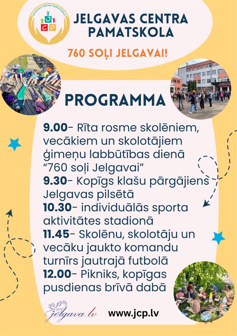 Ģimeņu labbūtības diena "760 soļi Jelgavai"