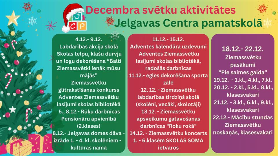 Ziemassvētku kalendārs Decembrim