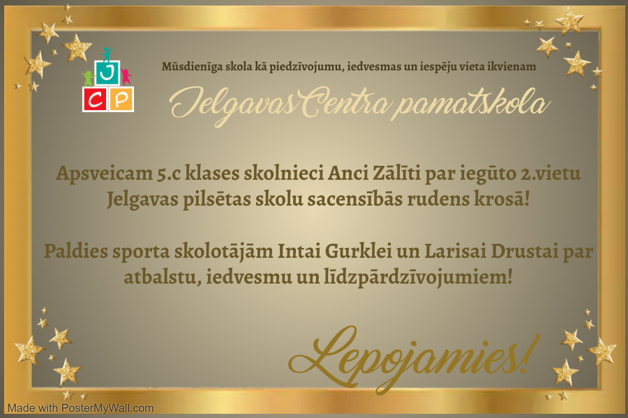 Sasniegumi pilsētas rudens krosa sacensībās.