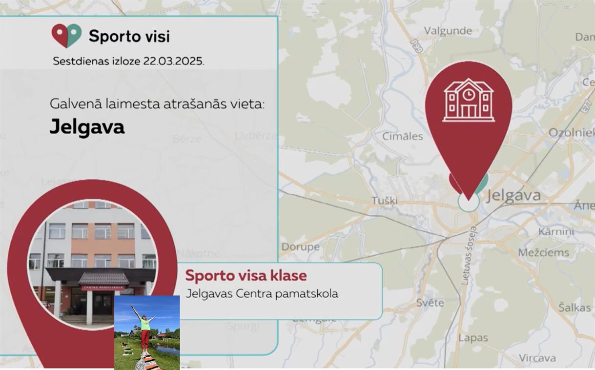 Jelgavas Centra pamatskola saņem 5000 eiro finansējumu sporta dzīves uzlabošanai