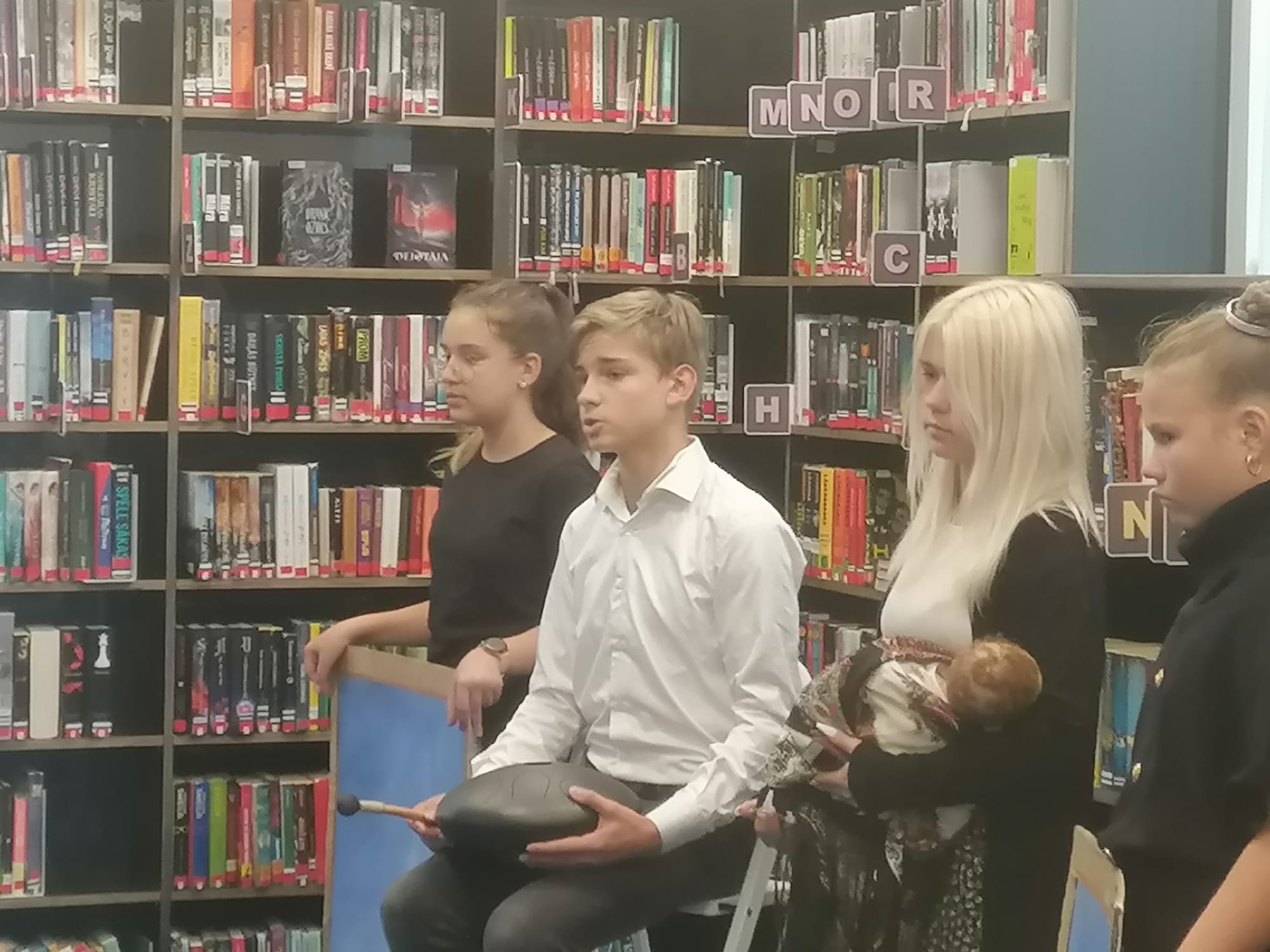 Dzejas dienu pasākumā bibliotēkā  "Zinītis" 15.09.2022