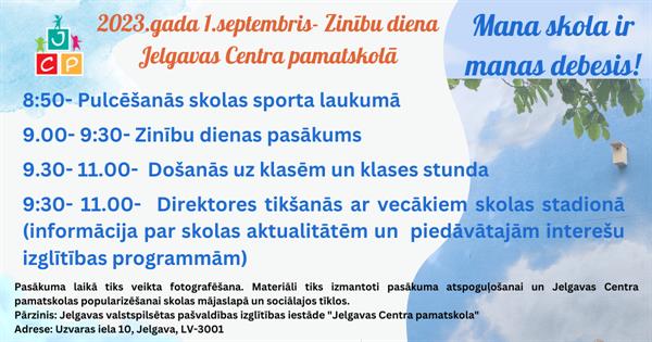 1.septembris- Zinību diena.
