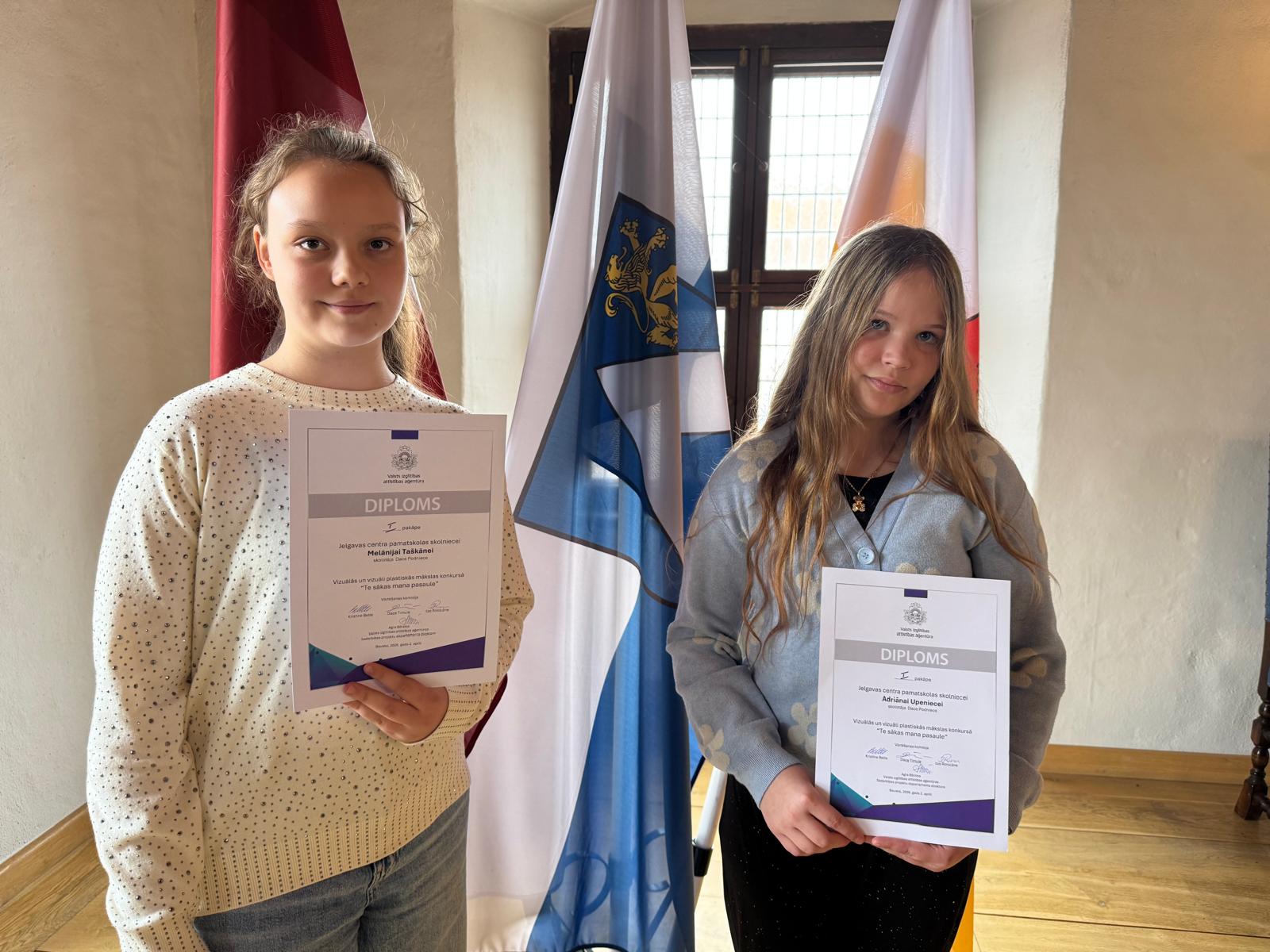 Sasniegumi konkursā "Te sākas mana pasaule"