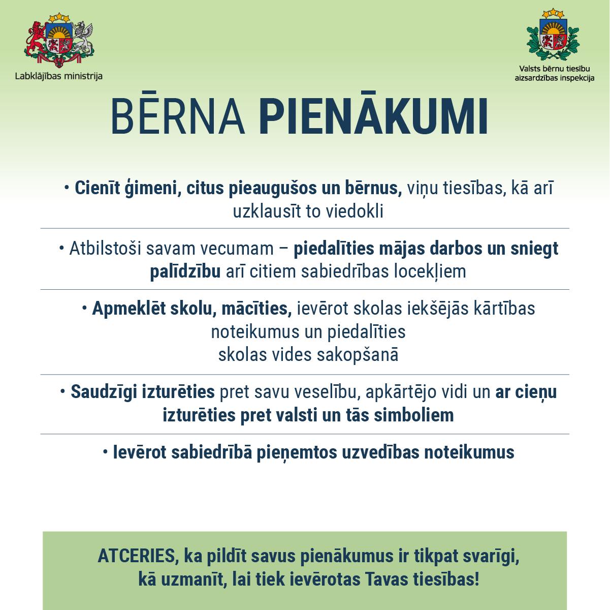Lai visiem bērniem laba veselība un droša bērnība!