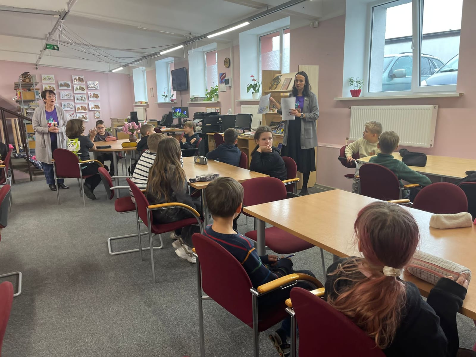 Ziemeļvalstu literatūras nedēļa skolas bibliotēkā.