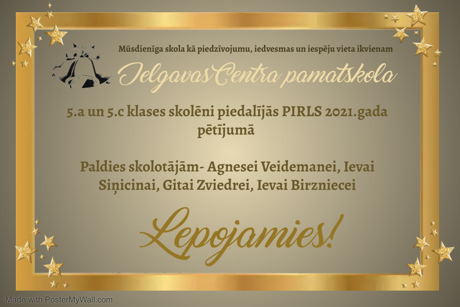 Latvijas Universitātes Izglītības pētniecības institūta PIRLS 2021 pētījums Latvijā