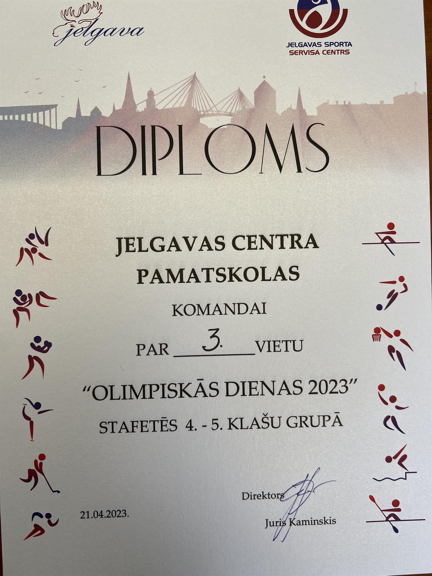 Jelgavas valstspilsētas 52.skolēnu spartakiādes rezultāti